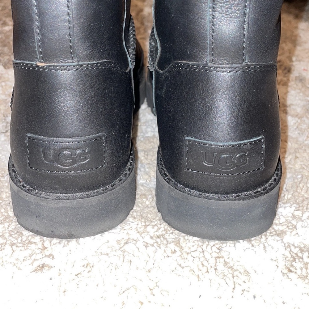 UGG black leather boots